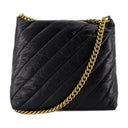 Crush M Shoulder Bag Balenciaga Leather Black
