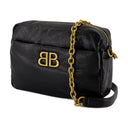 Monaco petit sac d'épaule Balenciaga en cuir noir