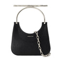 Mini Cross Bar Purse Alexander MC Queen Leather Black