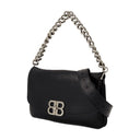 Bb Soft Flap Medium Purse Balenciaga Leather Black