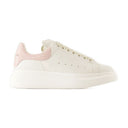 Zapatillas de gran tamaño Alexander Mc Queen Leather White/Pink