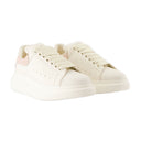 Zapatillas de gran tamaño Alexander Mc Queen Leather White/Pink