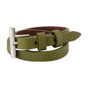 Cross Bar Armband Alexander McQueen Leather Green