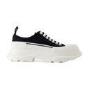 Zapatillas de zapatilla de zapatillas Alexander Mc Queen Canvas Black/White