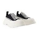 Zapatillas de zapatilla de zapatillas Alexander Mc Queen Canvas Black/White