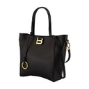 Hourglass Soft Small Shopper Bag Balenciaga Leather Black