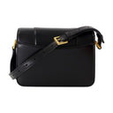 Hourglass Flap Small Crossbody Balenciaga Leather Black