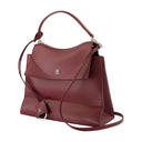 Nano Top Handle Medium Purse Balenciaga Leather Burgundy