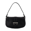 T Bar Satchel Purse Alexander Mc Queen Leather Black