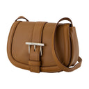 T Bar Satchel Mini Purse Alexander Mc Queen Leather Brown