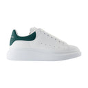 Zapatillas de gran tamaño Alexander Mc Queen Leather White