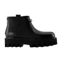 Ankle Boots Alexander Mc Queen Leather Black