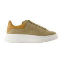 Sneakers surdimensionnés Alexander MC Queen Leather Beige