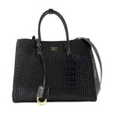 Hampton Carry All Small Shopper Bag Balenciaga Leather Black