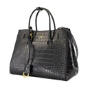 Hampton Carry All Small Shopper Bag Balenciaga Leather Black