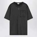 Alexander Mc Queen Faded Black Skull T Shirt