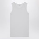 Alexander Mc Queen White Cotton Tank Top