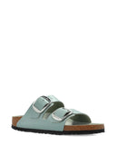 Birkenstock Arizona Big Buckle Hex Shine Pure Sage,Natural Lea