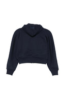 Vetements Round Shoulder Zip Up Hoodie