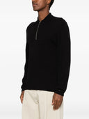 Seven Gauge Polo Bucle` Con Zip Manica Lunga