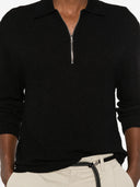 Seven Gauge Polo Bucle` Con Zip Manica Lunga