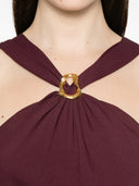 Forte Forte Abito Chic Elemento Scultura Crepe Marocaine