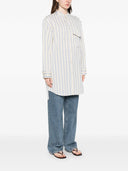 Forte Forte Camicione Riga Gessata Contemporary Cotton