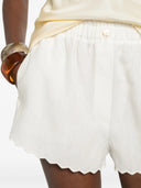 Forte Forte Shorts Lino Chic Con Ricamo Cappe