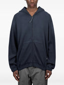 Roa Bee Sun Faded Organic Waffle Zip Up Hoodie
