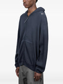 Roa Bee Sun Faded Organic Waffle Zip Up Hoodie