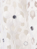 Michael Kors Faux Crochet Ls Top