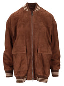 La Rose Bomber Pelle Scamosciata