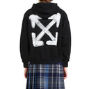 Off White Sweat-shirt à capuche blanc cassé avec logo