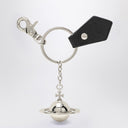 Vivienne Westwood 3 D Orb Black Metal Key Ring