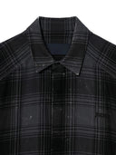 Juun.J Island Washed Check Coach Shirt