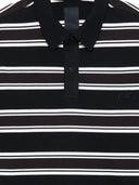 Juun.J Stripe Over Fit Polo Long Sleeve