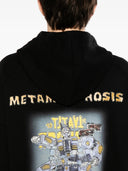 Juun.J Robot Cartoon Loose Fit Hoodie