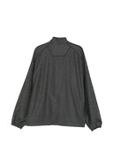 Juun.J Wool Track Zip Up Top