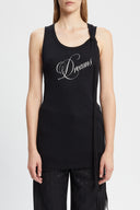 Ann Demeulemeester Seva Standard Tank Top With "Dreams" Print