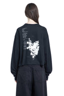 Ann Demeulemeester Nikita Relax Fit Boxy Cropped T Shirt With "It Reminded Me Of Us" Print