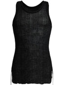 Ann Demeulemeester Boris Wrinkled Cropped Tank Top