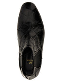 Botas de tobillo de cuero trenzado