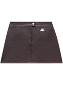 Courrèges Reedition Vinyl Mini Skirt