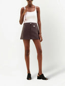 Courrèges Reedition Vinyl Mini Skirt