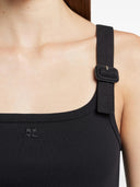 Courrèges Buckle 90`s Rib Tank Top