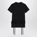 Balenciaga Black Jersey Stretch Lingerie T Shirt