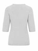 La Rose La Rose Maglia 3/4 Cashmere Grigio Chiaro