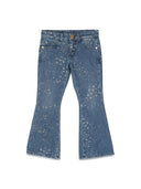 Versace Glitter Print Jeans