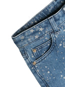 Versace Glitter Print Jeans