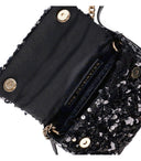 Kurt Geiger Kensington Paillettes Mini borsetta nera